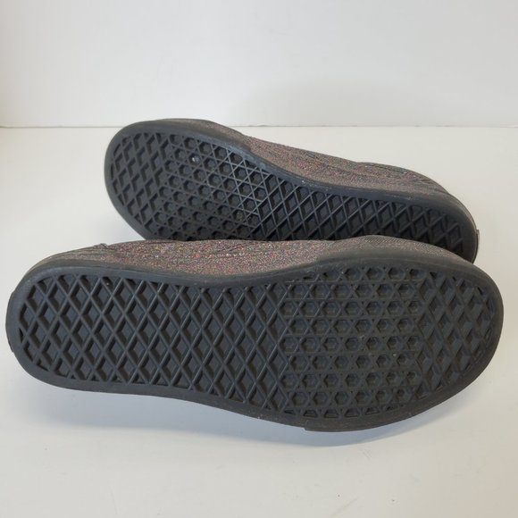 VANS Authentic Rainbow Glitter Black Sparkle Low Top Skate Shoes W 7.5/M 6 - Picture 11 of 11